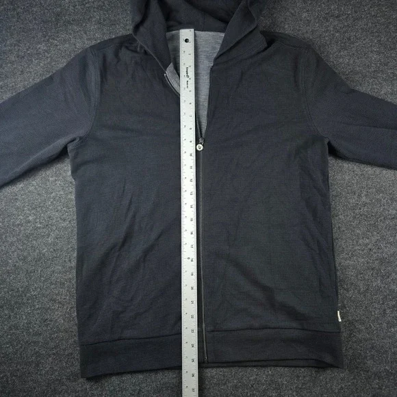 Vuori Men's Black Waffle Zip Hoodie 2.0 Performance Athleisure Wear V259 Size S - Picture 7 of 14